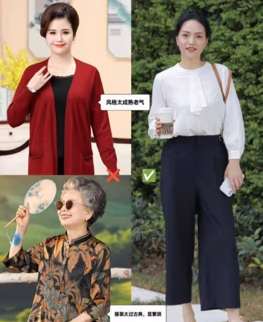 40、50歲年齡怎麼穿不顯老?少穿黑白色,多穿彩色,顯氣質又減齡