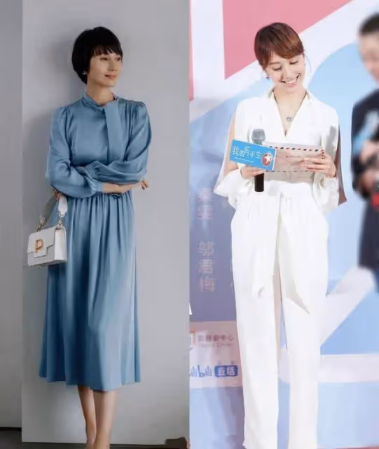 看了45歲袁泉的中年打扮,才明白:衣服成套、裙子過膝,優雅高級