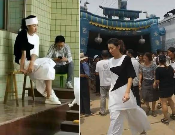 王寶強回老家宣傳新片,父親姐姐罕見露面,姐弟顏值如複製粘貼