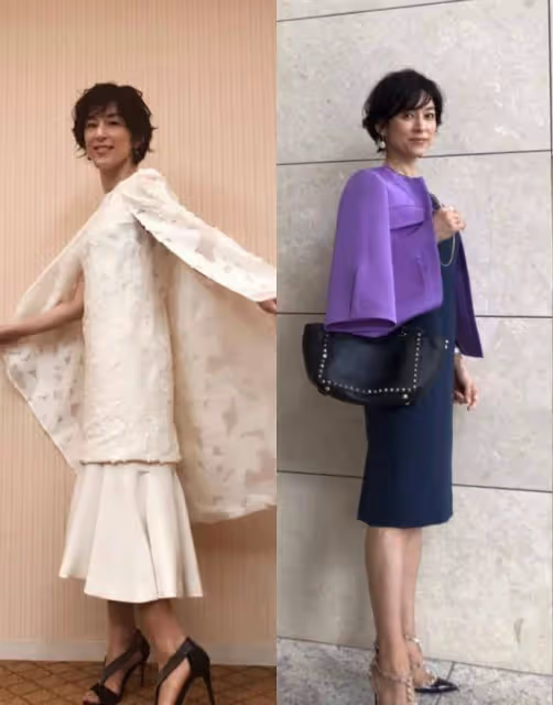 54歲鈴木保奈美真講究,夏天穿裙不露大腿,比故意扮美更時髦優雅