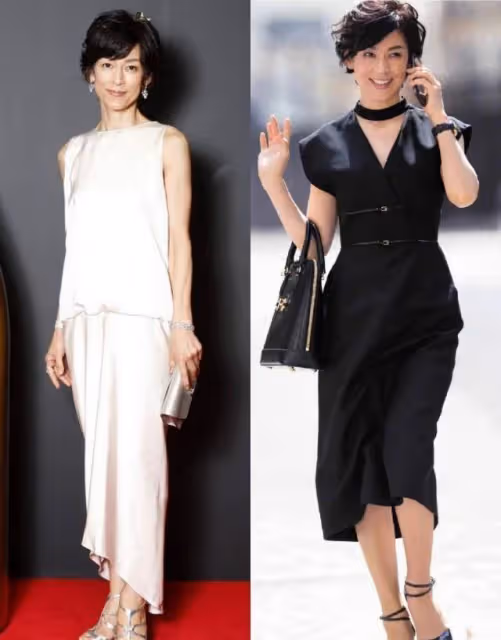 54歲鈴木保奈美真講究,夏天穿裙不露大腿,比故意扮美更時髦優雅