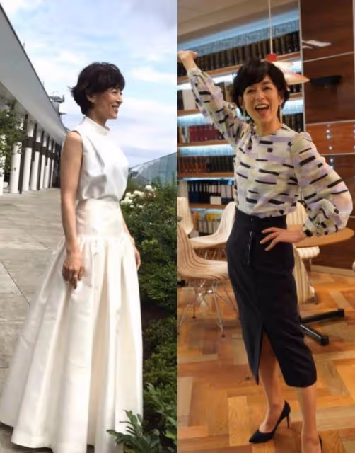 54歲鈴木保奈美真講究,夏天穿裙不露大腿,比故意扮美更時髦優雅