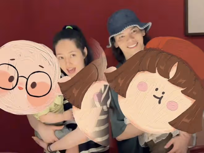 郭碧婷向佐再為1歲兒子慶生,姐弟倆無遮擋正臉意外曝光,超可愛