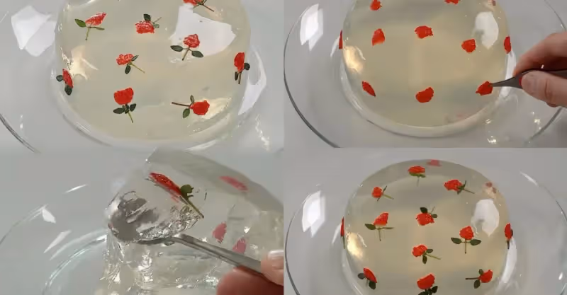 😍顏值這麼高的透明蛋糕🍓原來做法這麼簡單