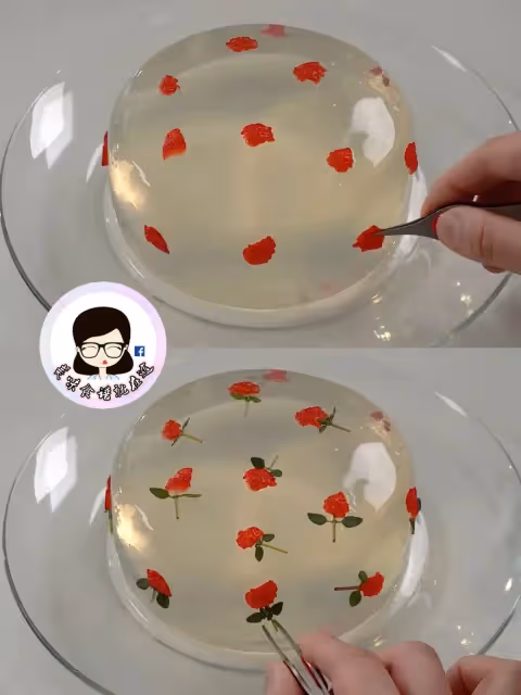 😍顏值這麼高的透明蛋糕🍓原來做法這麼簡單