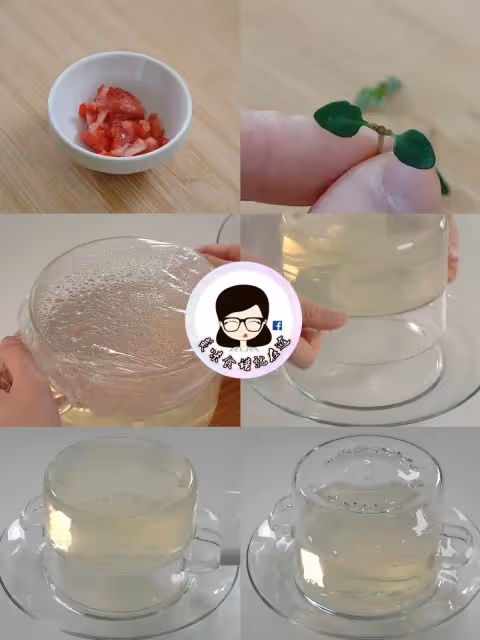 😍顏值這麼高的透明蛋糕🍓原來做法這麼簡單