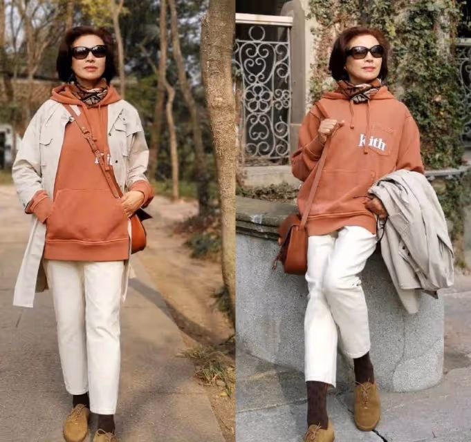 這才是最真實的60歲穿搭,不扮美、不做作,簡潔大氣又舒適