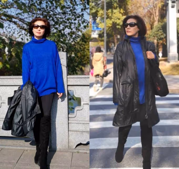 這才是最真實的60歲穿搭,不扮美、不做作,簡潔大氣又舒適