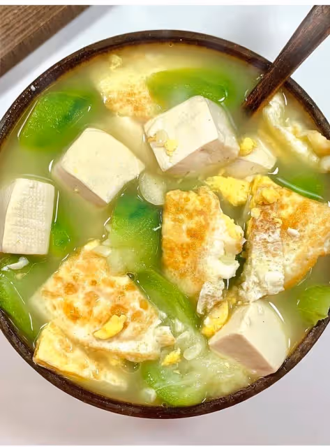 絲瓜豆腐雞蛋湯