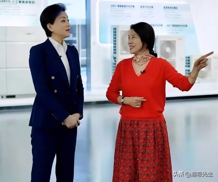 認真打扮的董明珠驚訝了:紅裙優雅,絲巾倒扣,同框的楊瀾也不發脾氣