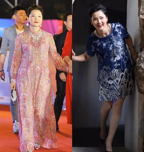 看著60歲的何賽飛,我??發現披肩發、卷髮、裙子過膝的她更加美麗