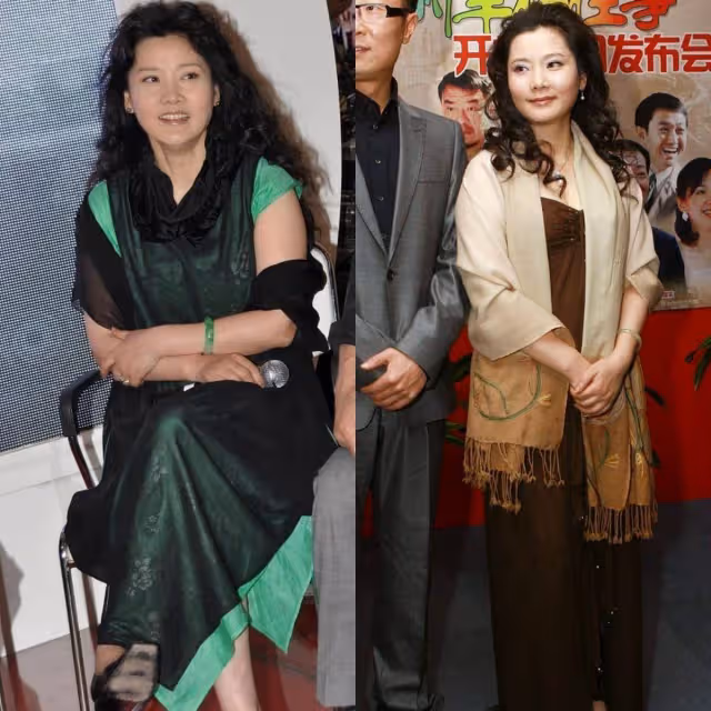 看著60歲的何賽飛,我??發現披肩發、卷髮、裙子過膝的她更加美麗