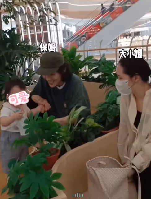 向佐喊郭碧婷大小姐卻自稱保姆,罕曬兒子正臉,向笙眼睛又大又亮
