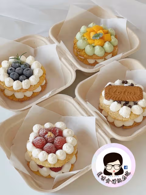 零難度❗️有蛋撻皮就能做的酥脆拿破崙🌷