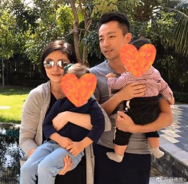 汪小菲再曬與兒女同框照不忘打碼，女兒青春期未穿小背心引熱議