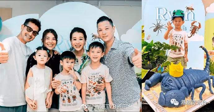 胡杏兒4歲兒子Ryan生日!陳展鵬女兒擔凳仔合照