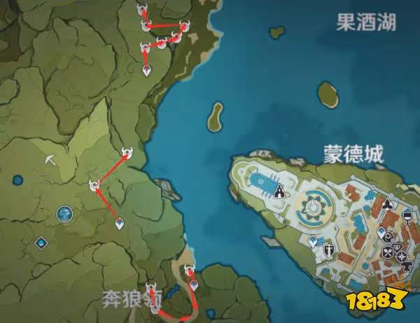 原神優菈突破材料在哪採集 優菈突破材料採集路線圖