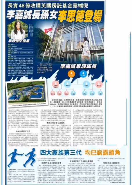 寵女不寵男?李嘉誠長孫女李思德昂首進家族核心,接班人信號明顯