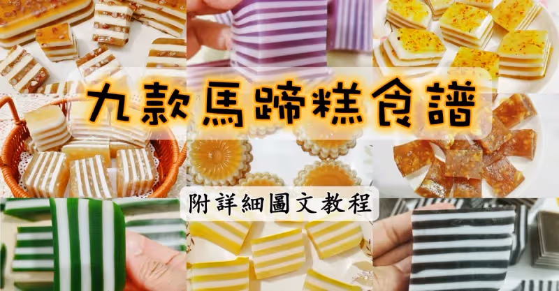 在家自製九款馬蹄糕㊙️附詳細圖文教程