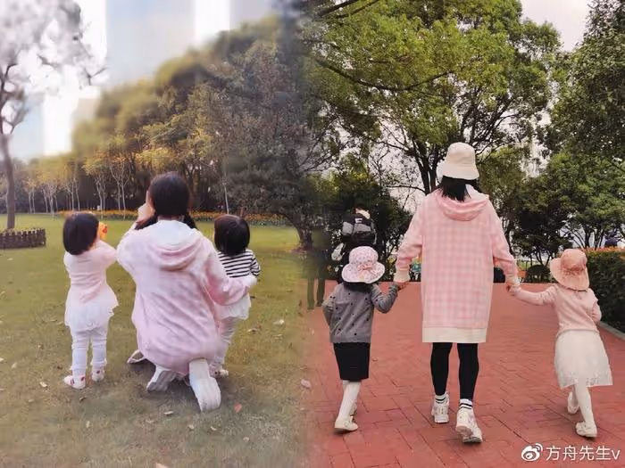 張傑謝娜現身雙胞胎女兒幼兒園,觀看孩子演出,打燈錄像演我追星