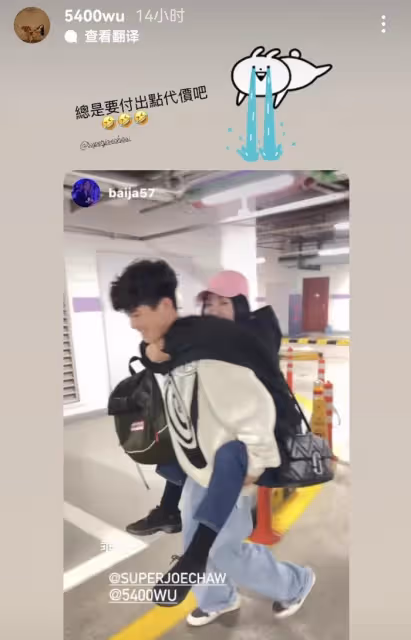 曹格曬與兒女逛街,兒子高大帥氣,12歲Grace穿弔帶露小蠻腰好辣