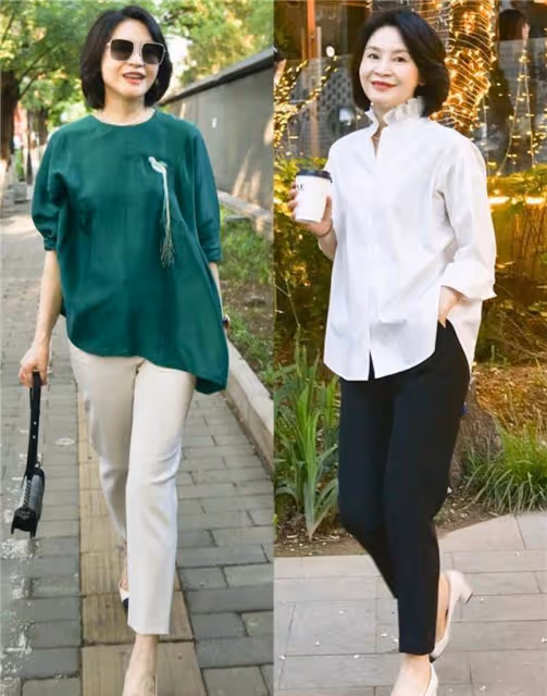 女人一旦過了50歲,建議少穿白T恤,多穿這3種上衣,洋氣減齡又美