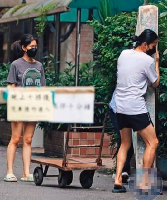 知名男星拉生鏽推車現身街頭,賣力搬運床墊接地氣,同居女友曝光