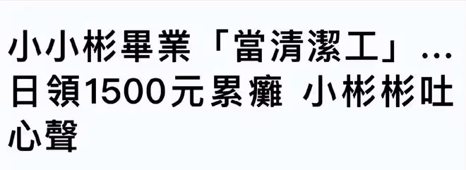 童星小小彬2歲出道,淪為父親斂財工具,18歲當清潔工賺錢上大學