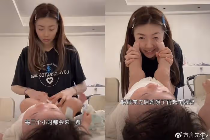 程曉玥曬當媽日常說英文帶娃,女兒衣服全是名牌,家裡有4個保姆