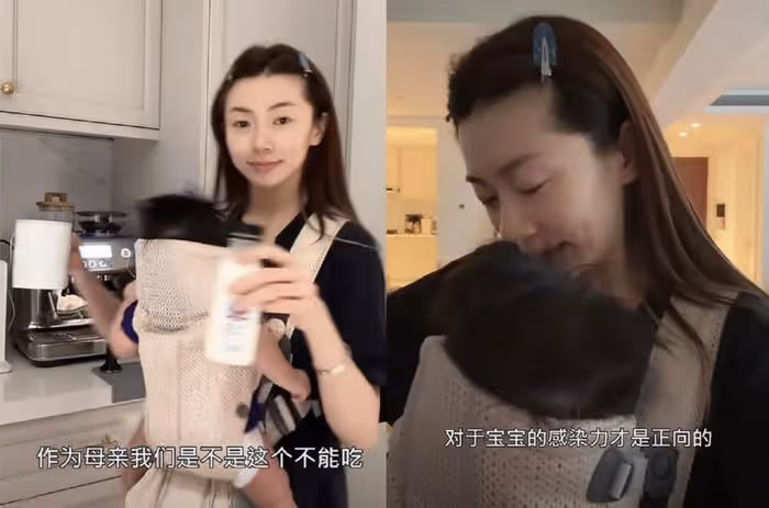 程曉玥曬當媽日常說英文帶娃,女兒衣服全是名牌,家裡有4個保姆
