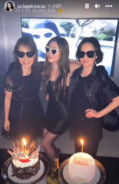 何超瓊夜店為外甥女慶生！奚夢瑤陪何猷君出席，大合照被擠到後面