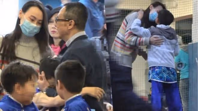 曝梁洛施帶家人加拿大遊玩,14歲李長治首露面,身高已和媽媽持平