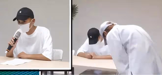 炎亞綸現身記者發布會，向受害男生邱耀樂鞠躬道歉