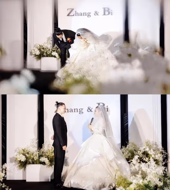 張恆遠畢夏結婚照公開,1歲的兒子乖巧可愛,還不明白父親已離世