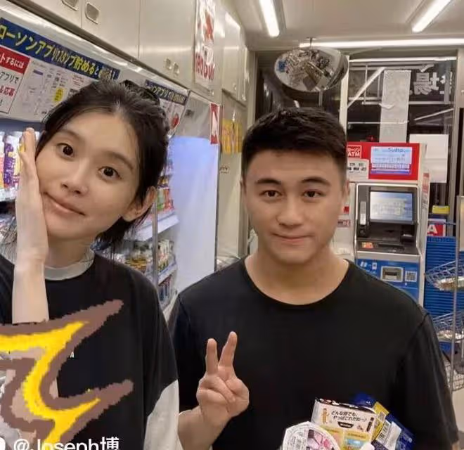 奚夢瑤夫婦現身日本,奚夢瑤素顏露面狀態好,何猷君被贊像留學生