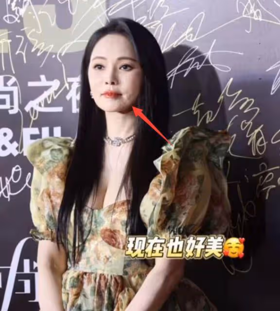 雍和宮偶遇伊能靜,嘴角下垂面部褶皺明顯,近照酷似韓安冉