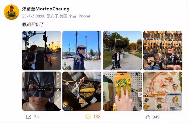 袁詠儀兒子曬近照，16歲魔童長成爸媽結合體，高大帥氣還胖了一點