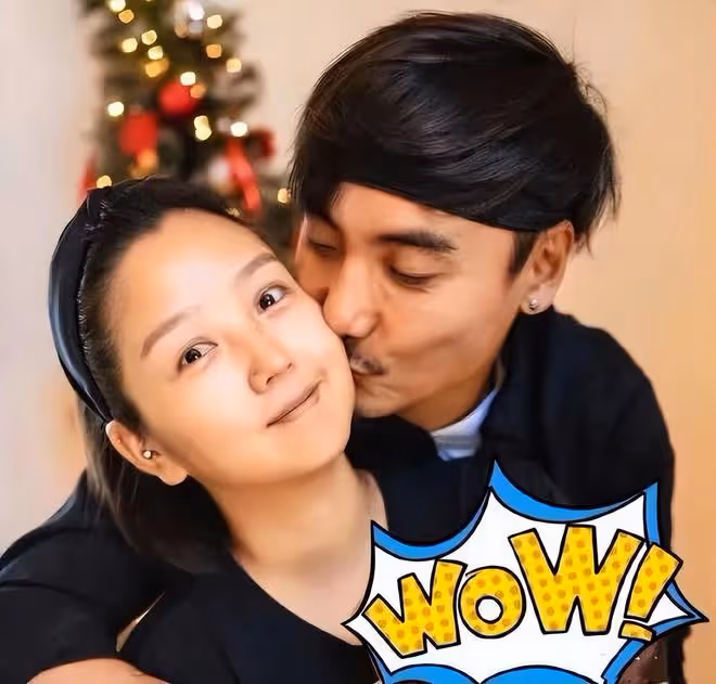 何潔新年首曬全家福,三個兒女長大了都像媽媽,一家五口超幸福