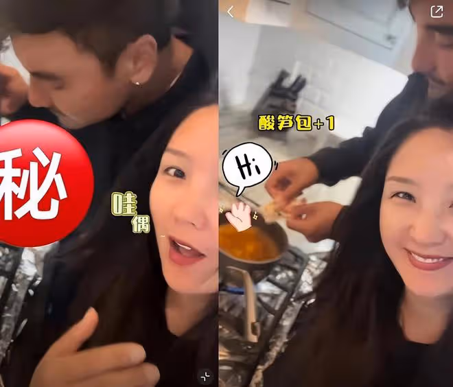 何潔新年首曬全家福,三個兒女長大了都像媽媽,一家五口超幸福