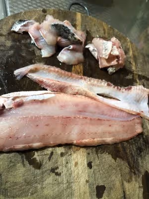 深得老媽真傳的                   爆炒黑魚片