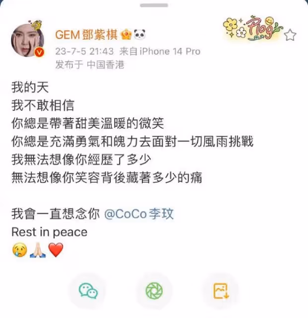 港媒爆李玟輕生內情,與婚變有關,出事前80歲母親和姐姐輪流守護