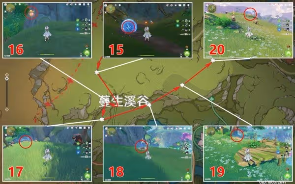 《原神》3.8蔓生溪谷北部歡興禮券收集教程