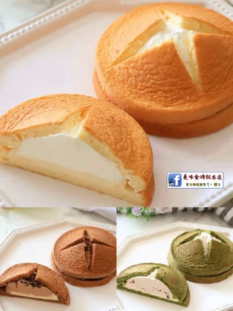 三明治奶油蛋糕3種口味,一次學會