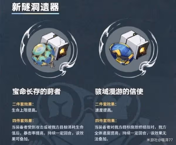 《崩壞:星穹鐵道》1.2版本新增遺器分析