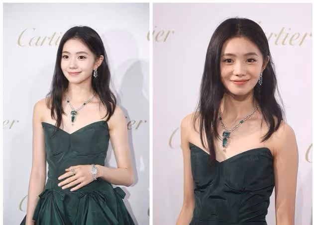 「謀女郎」劉浩存長相太清純,身穿老氣綠裙笑容甜美,看著太美了