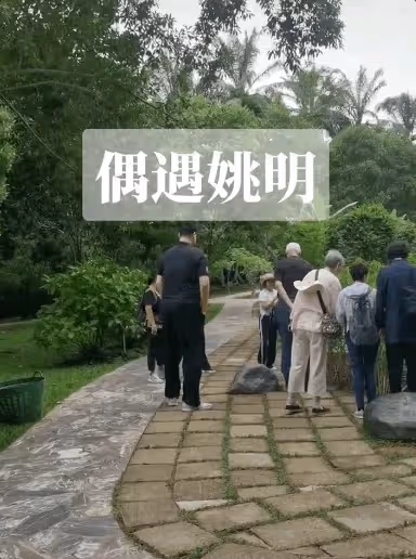 姚明一家5口游公園,身型佝僂令人擔憂,13歲女兒身高引熱議