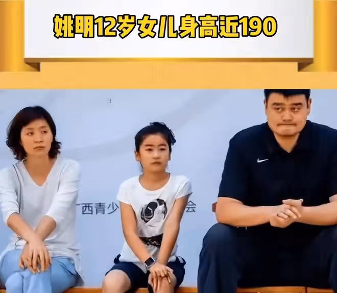 姚明一家5口游公園，身型佝僂令人擔憂，13歲女兒身高引熱議