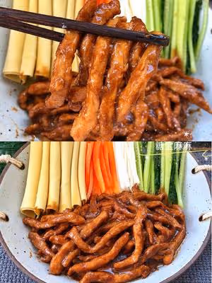 好吃到爆的京醬肉絲‼️醬汁濃郁～新手零失敗