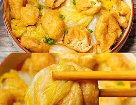 好吃到連湯汁都不剩的白菜燜豆泡，給肉都不換