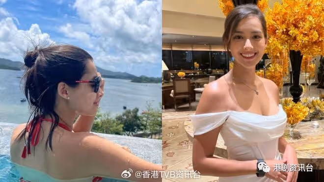 前港姐謝嘉怡激罕派福利！池邊三點式曬火辣身材 郭柏妍都心心眼